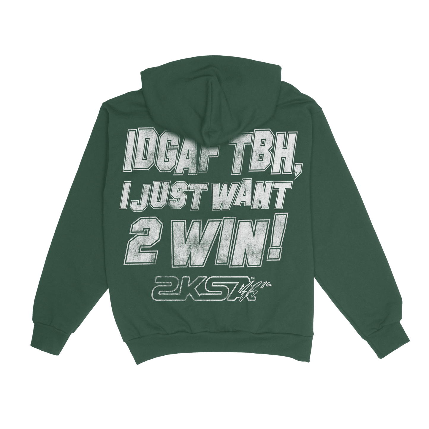LIMITED IDGAF HOODY - MIDNIGHT GREEN